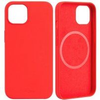 FIXED MagFlow silikonska maska sa MagSafe pro iPhone 13 - crveni