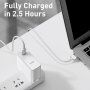 Baseus magnetski kabel za punjenje sa konektorom MagSafe 2 (oblik T) / USB-C pro MacBook - 2m - bijeli