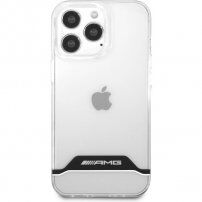 AMG White Stripes maska pro iPhone 13 Pro Max - proziran