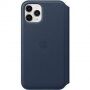 Originalna Apple Folio kožna maskica za iPhone 11 Pro Max - duboko plava