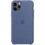 Originalna Apple silikonska maskica za iPhone 11 Pro Max - oprana plava