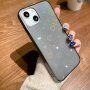 Prozirna maska sa promjenljivim srcima za iPhone 13 Pro Max - crni