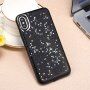 Zaštitna mekana maska sa zvjezdicama za iPhone X / XS - crni