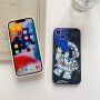 Maska od mekane plastike astronaut u svemiru za iPhone 13 Pro - bež