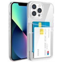 Prozirna maska s džepom za kartice za iPhone 12 Pro Max - proziran