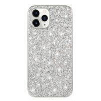 Zaštitna maska sa šljokicama za iPhone 12 mini - srebrni