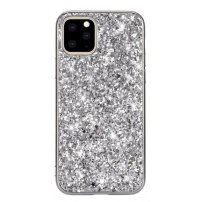 Zaštitna maska sa šljokicama za iPhone 11 Pro - srebrni