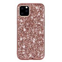 Zaštitna maska sa šljokicama za iPhone 11 - ružičasto zlatni