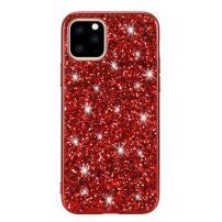 Zaštitna maska sa šljokicama za iPhone 11 - crveni