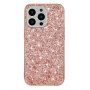 Zaštitna maska sa šljokicama za iPhone 13 mini - ružičasto zlatni