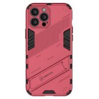 Odolný zaštitna maskica sa stalkom za iPhone 13 Pro - ružičasti