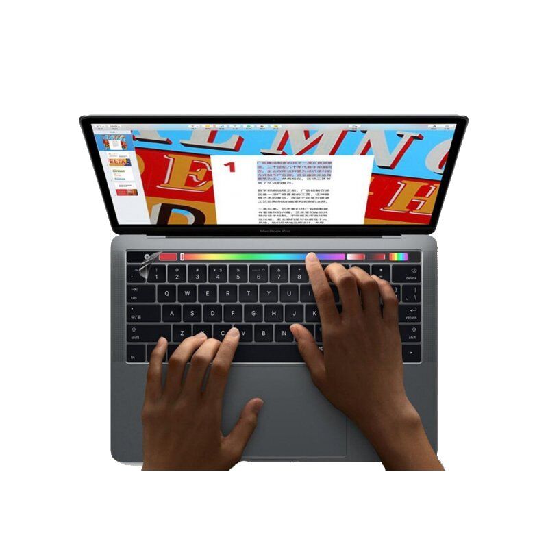 Protection Clavier Azerty Noir Pour MacBook Pro Touch Bar 13" A1706 Et 15" A1707 - Neuf