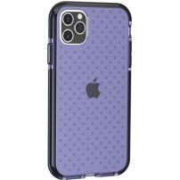 Zaštitna prozirna maska sa uzorkom križeva za iPhone 11 Pro - plavi
