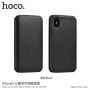 HOCO luksuzna flip futrola od umjetne kože za Apple iPhone XS / iPhone X - crna