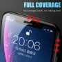 Mat kaljeno staklo 2,5D preko cijelog zaslona za iPhone 12 mini - Crni okvir