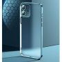 Prozirna maskica protiv otisaka prstiju s metaliziranim okvirom za iPhone 11 - crni