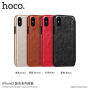 HOCO flip futrola za Apple iPhone XS / iPhone X - zlatna