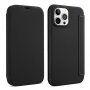 Futrola novčanik od silikona i PU kože za iPhone 13 Pro - crno