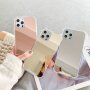 Maskica sa zrcalnom površinom za iPhone 13 mini - ružičasto zlatni
