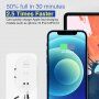 Adapter sa brzim punjenjem 40W i dualnim priključkom PD USB-C / QC USB-C za iPhone / iPad - crni