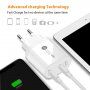 Adapter sa brzim punjenjem 40W i dualnim priključkom PD USB-C / QC USB-C za iPhone / iPad - bijeli