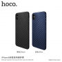 HOCO maskica s teksturom ugljena za Apple iPhone XS / iPhone X - tamno plava