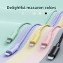 JOYROOM pleteni podatkovni kabel za punjenje PD 20W USB -C /Lightning za iPhone / iPad / iPod / AirPods - 2 m - zeleni