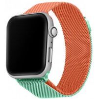 Metalni remen milanska cesta za Apple Watch 42mm / 41mm / 40mm / 38mm - narančasto tirkizni