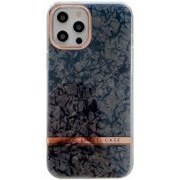 Zaštitna maska sa teksturom ljuske za iPhone 12 / 12 Pro - crni