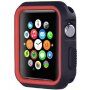 Zaštitna silikonska futrola za Apple Watch 42mm - crna - crvena
