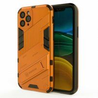 Odolný zaštitna maskica sa stalkom za iPhone 11 Pro - narančasti