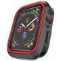 Silikonska maskica za Apple Watch 40mm - crna - crvena