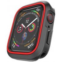 Silikonska maskica za Apple Watch 40mm - crna - crvena