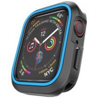 Silikonska maskica za Apple Watch 40mm - crna - plava