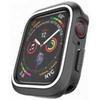 Silikonska maskica za Apple Watch 40mm - crna - bijela