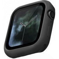 Uniq Lino silikonska futrola za Apple Watch 44mm - crno