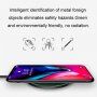Qi bežični punjač s LED pozadinskim osvjetljenjem za iPhone - crna