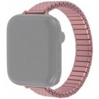 Tanki elastični remen od nehrđajućeg čelika za Apple Watch Ultra 49mm / 46mm / 45mm / 44mm / 42mm - ružičasto zlatni