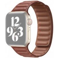 Remen kožni potez za Apple Watch Ultra 49mm / 46mm / 45mm / 44mm / 42mm - smeđi