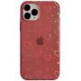 Prozirna maska sa promjenljivim srcima za iPhone 11 Pro - crveni