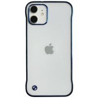 Zaštitna mat prozirna maska za iPhone 11 - plavi