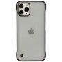Zaštitna mat prozirna maska za iPhone 12 Pro - crni