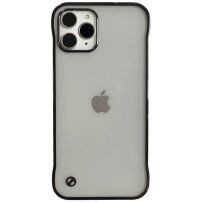 Zaštitna mat prozirna maska za iPhone 12 Pro Max - crni