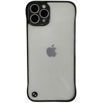 Zaštitna mat prozirna maska za iPhone 13 Pro - crni