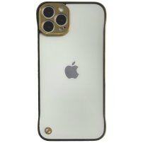 Zaštitna mat prozirna maska za iPhone 13 Pro - zlatni