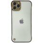 Zaštitna mat prozirna maska za iPhone 13 Pro Max - zlatni