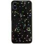 Zaštitna mekana maska sa zvjezdicama za iPhone X / XS - crni