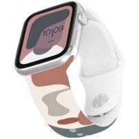 Silikonski remen s apstraktnim uzorkom za Apple Watch Ultra 49mm / 46mm / 45mm / 44mm / 42mm - plavo bež
