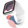 Silikonski remen s apstraktnim uzorkom za Apple Watch 42mm / 41mm / 40mm / 38mm - plavoružičasta