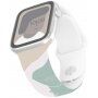 Silikonski remen s apstraktnim uzorkom za Apple Watch 42mm / 41mm / 40mm / 38mm - bež ljubičasti